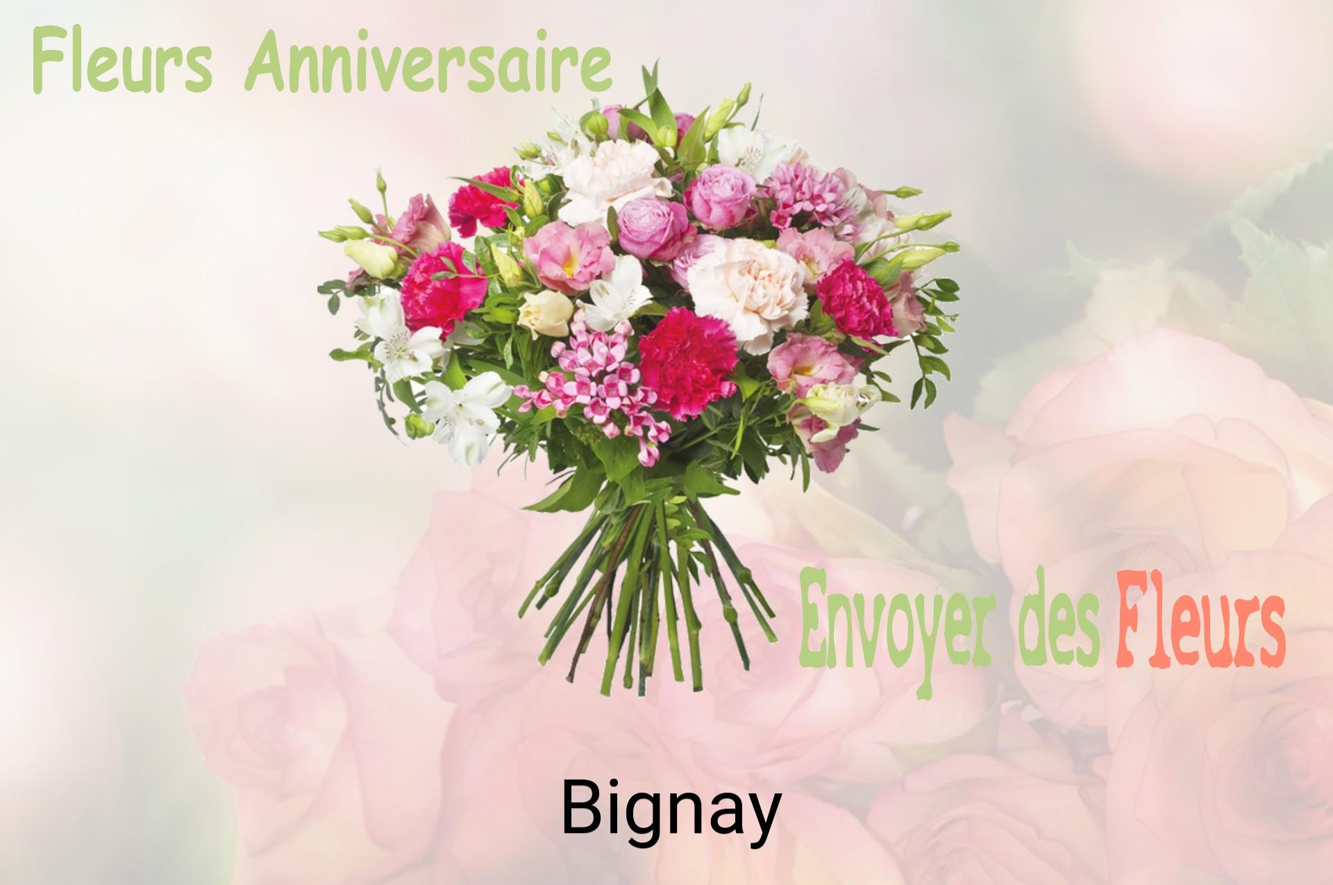 Bouquet de fleurs d’anniversaire livré à Bignay